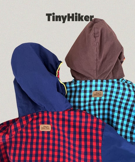 【tiny hiker】Bbosiki Check Zip-Up