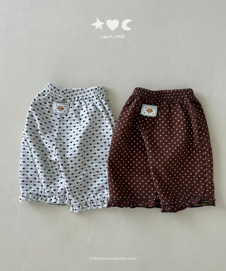 【lalaland】baby heart pants