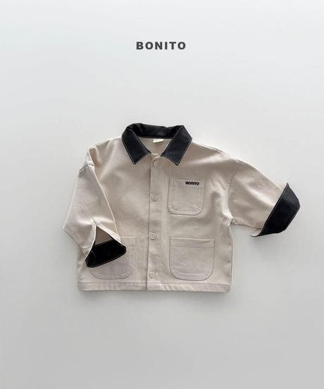 【bonito】Leather Collar Jacket