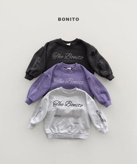 【bonito】The Bonito Lettering Sweatshirt (Adult)