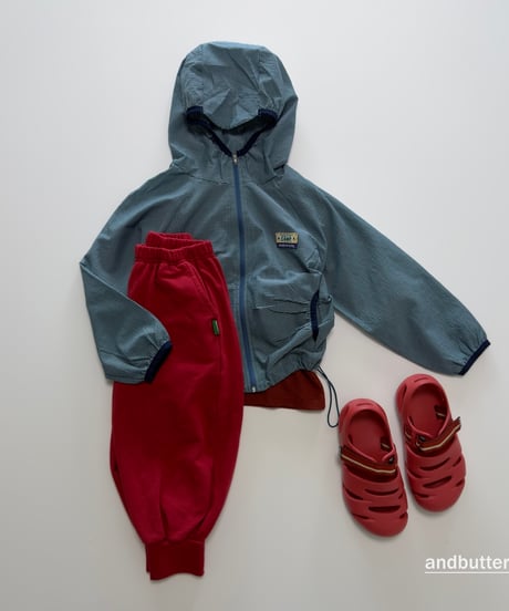 【andbutter】Stripe Windbreaker