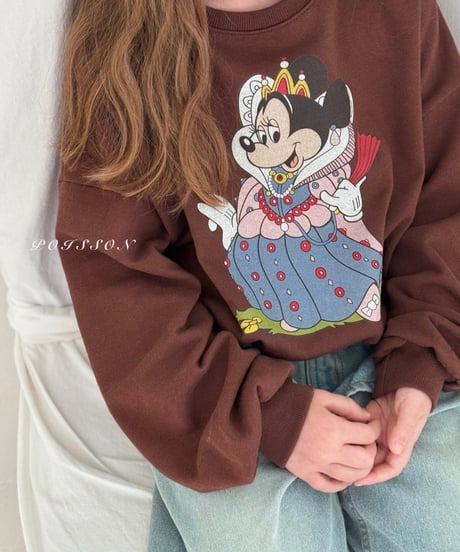 【POISSON】Queen Minnie Sweatshirt [Disney]