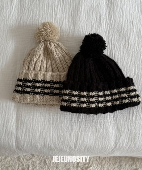 【jejeunosity】24W knit ball Beanie