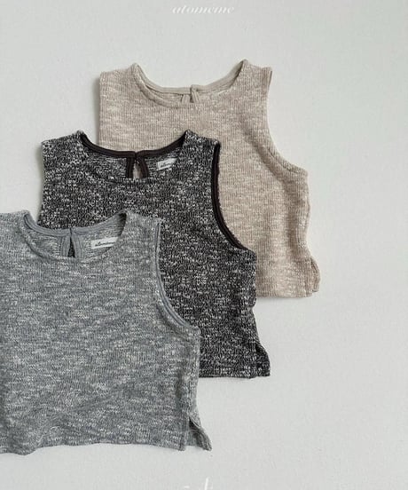 【atomeme】Knit Wool Vest