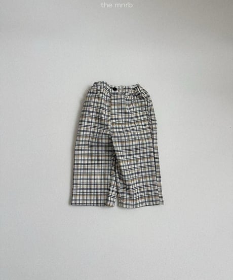 【minirobe】Adele Check Pants