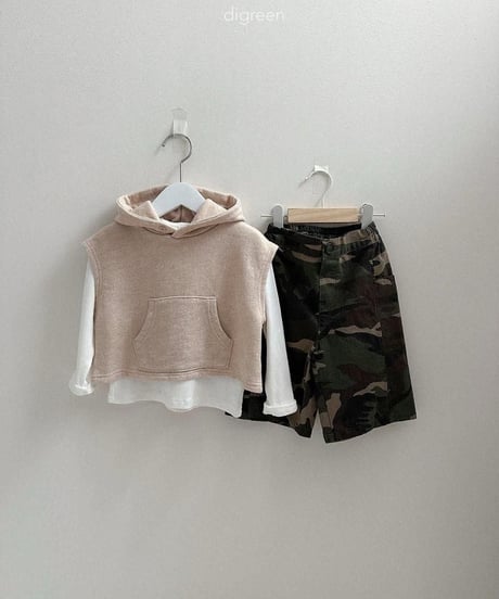 【digreen】Woody Hooded Vest