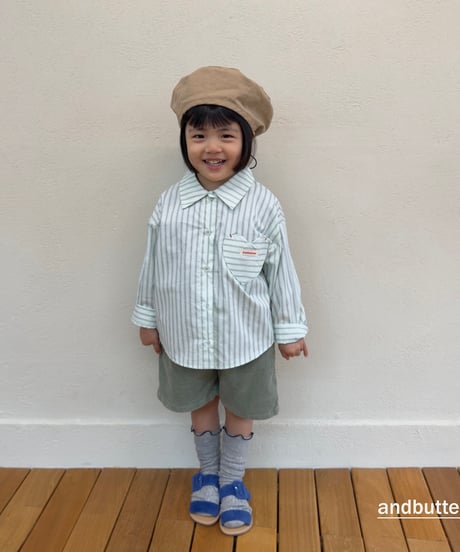 【andbutter】Heart Corduroy Shorts