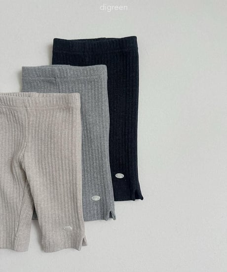 【digreen】Ribbed Capri Leggings