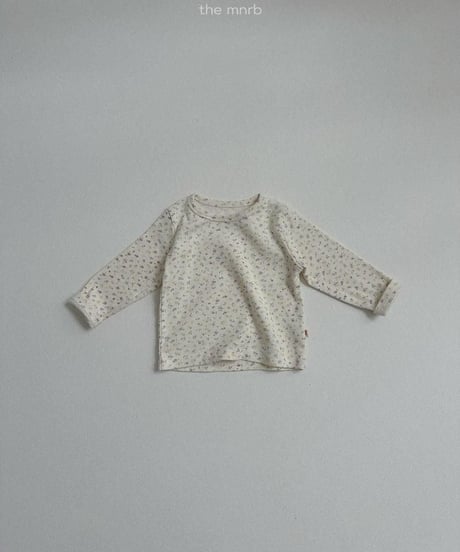 【minirobe】Cotton Eyelet Long Sleeve Tee