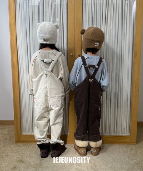 【jejeunosity】corduroy berry loom overall