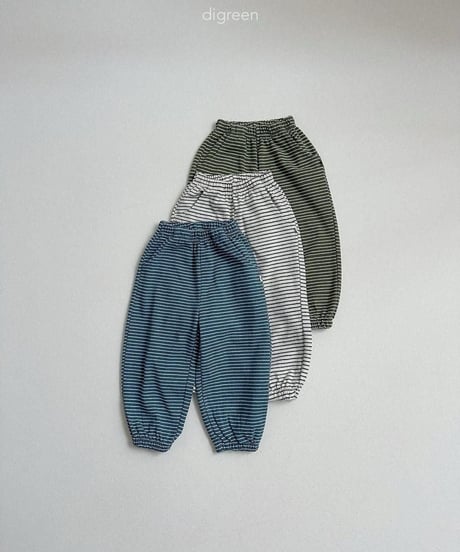 【digreen】J Stripe Jogger Pants