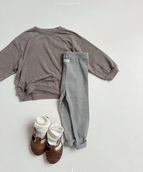 【atomeme】Milky Ribbed Leggings
