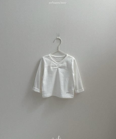 【atomeme】Lily Shirring Tee