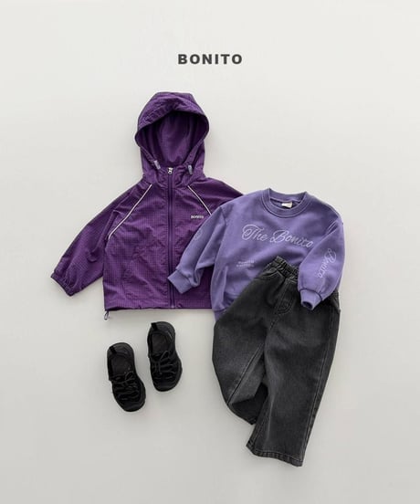 【bonito】Check Piping Windbreaker