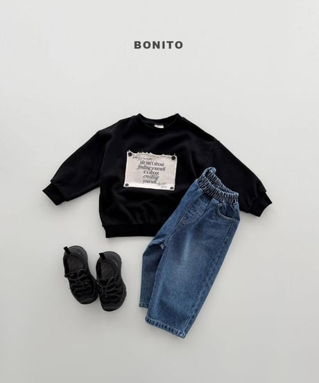 【bonito】Remember Button Sweatshirt