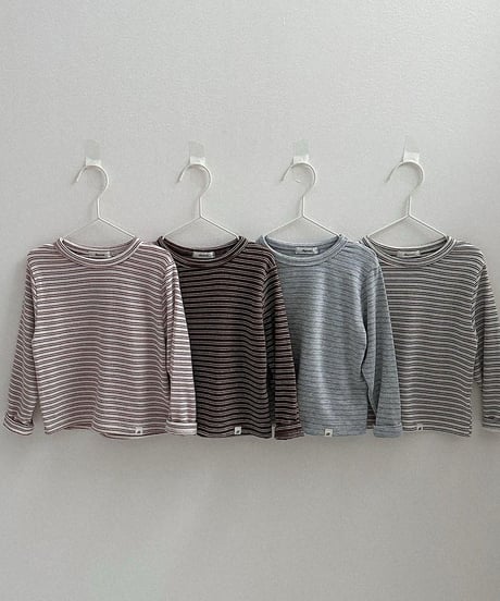 【digreen】Stripe Latte Tee