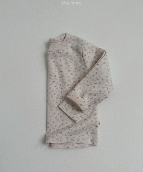 【minirobe】Cotton Eyelet Long Sleeve Tee