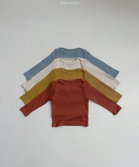 【minirobe】Critic Ribbed Tee