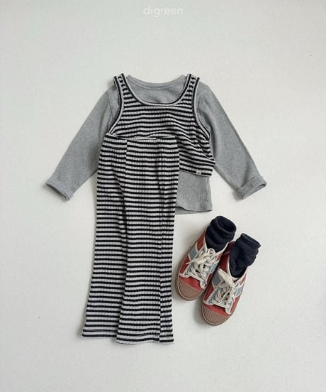 【digreen】Hug Ribbed Tee