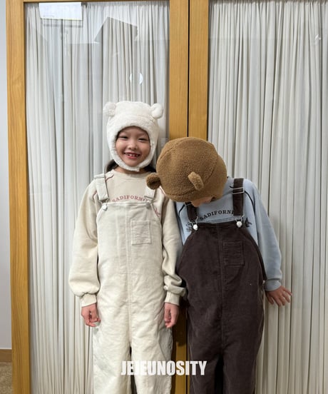 【jejeunosity】corduroy berry loom overall