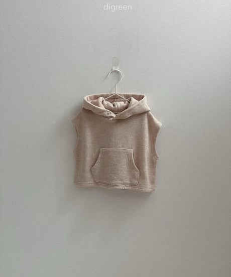 【digreen】Woody Hooded Vest