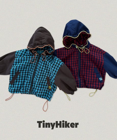 【tiny hiker】Bbosiki Check Zip-Up