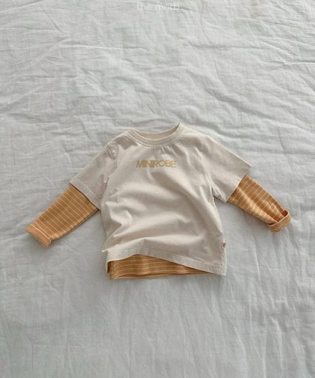 【minirobe】Urban Logo Short Sleeve Tee