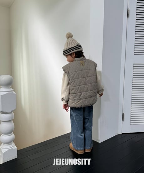 【jejeunosity】24W　Checkmate padding Vest