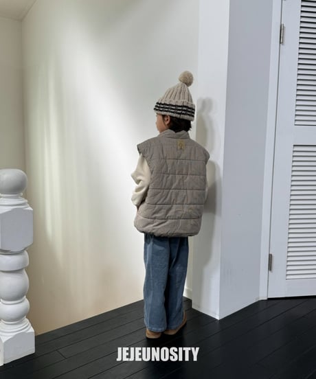 【jejeunosity】24W　Checkmate padding Vest