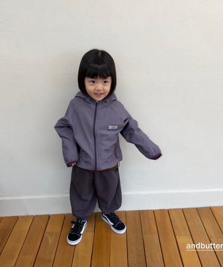 【andbutter】Stripe Windbreaker
