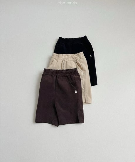 【minirobe】Corduroy Capri Pants