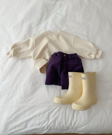 【minirobe】Corduroy 4/10-Length Pants