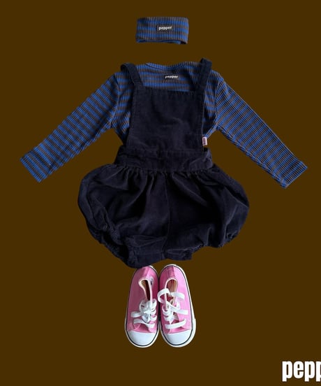 【pepper】corduroy short overall