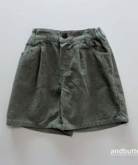 【andbutter】Heart Corduroy Shorts