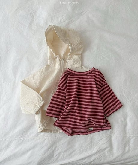 【minirobe】Cozy 3/4-Sleeve Tee