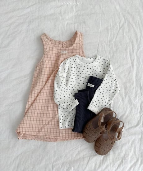 【atomeme】Hay Check Dress