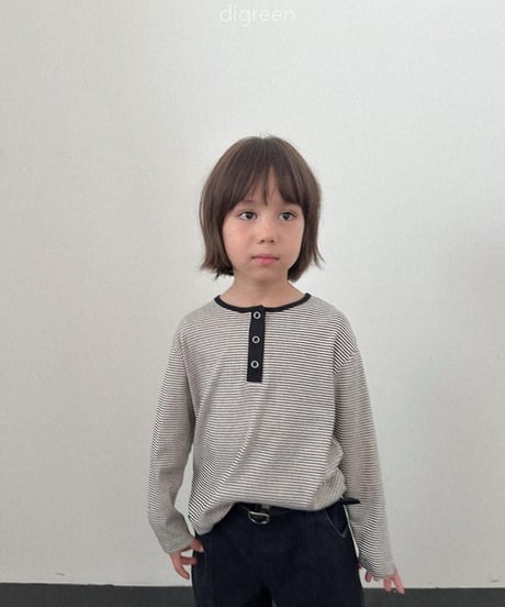 【digreen】Henry Neck Alle Tee