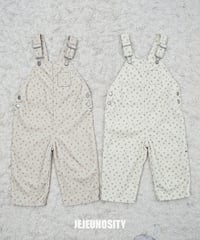 【jejeunosity】corduroy berry flower overall