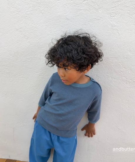 【andbutter】Snap 3/4 Sleeve T