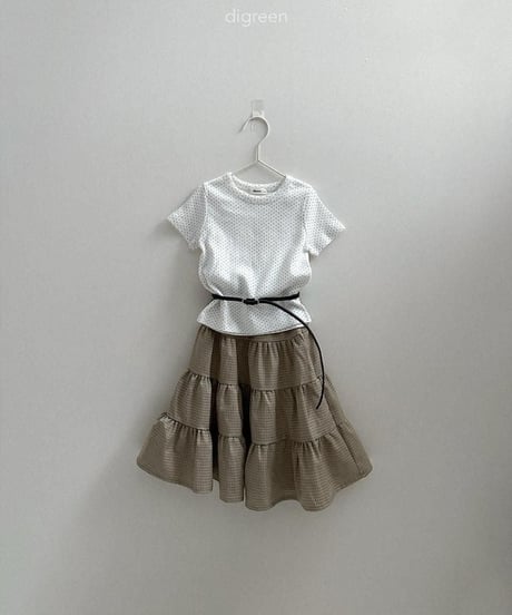 【digreen】Check Cancan Skirt