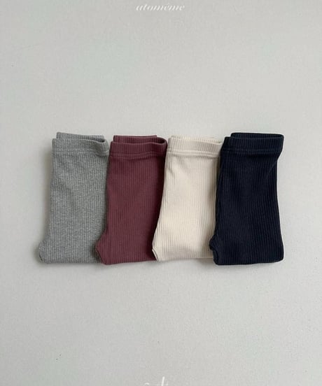 【atomeme】Milky Ribbed Leggings