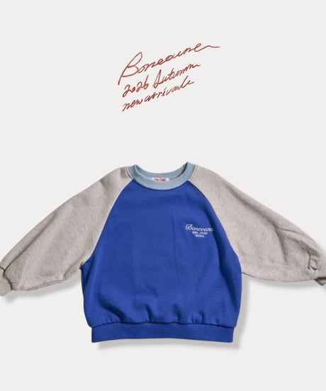 【BONEOUNE】Crayon Raglan Sweatshirt