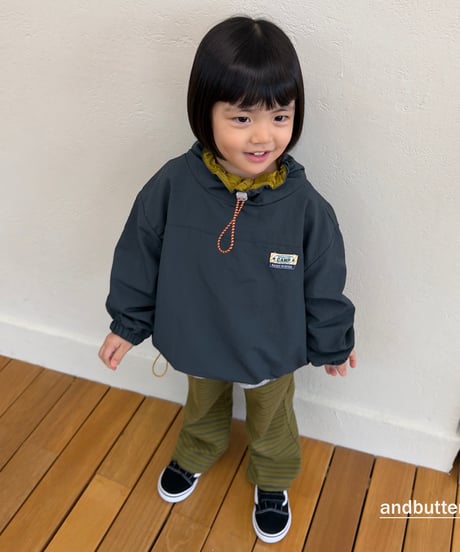 【andbutter】Color Neck Anorak