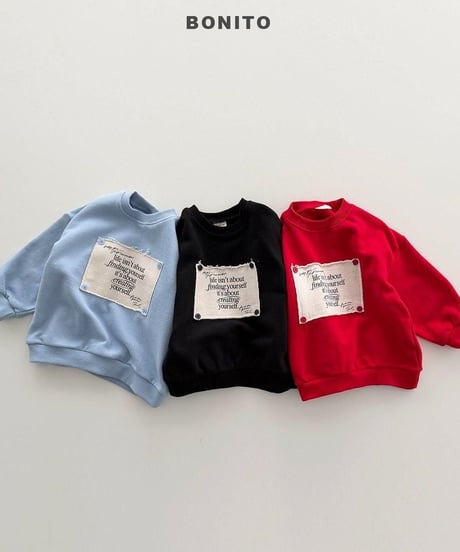 【bonito】Remember Button Sweatshirt
