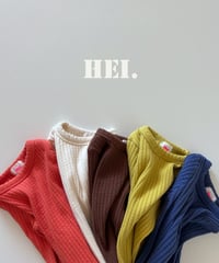 【Hei】Ribbed T-Shirt