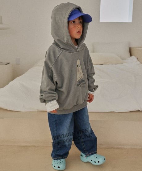 【BONEOUNE】Ghost Hood Top