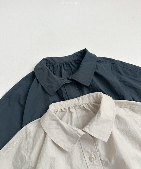 【minirobe】Ruffle Short Trench Coat