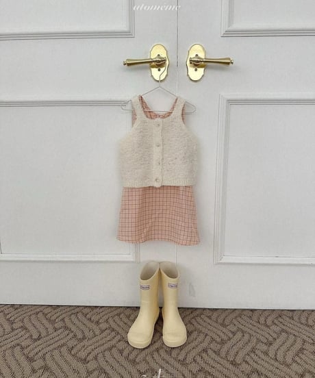【atomeme】Hay Check Dress