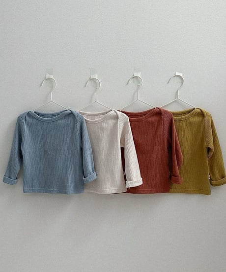 【minirobe】Critic Ribbed Tee