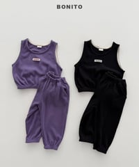 【bonito】Mini Waffle Vest Set